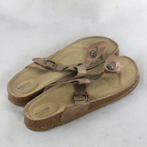 MOSSIMO SUPPLY CO. Copper T-Strap Sandals - Picture 4 of 7